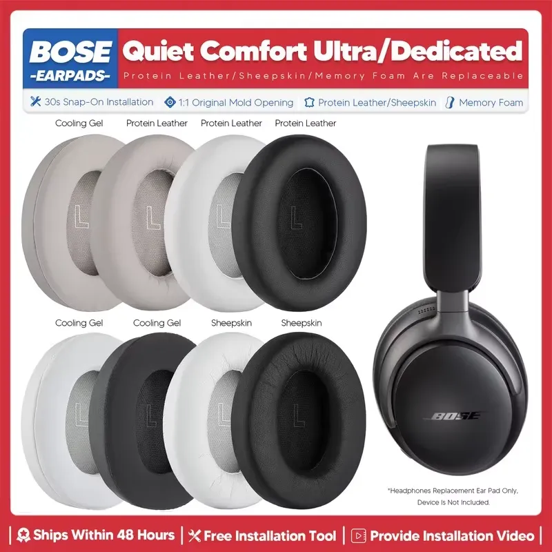 Bose Headphone Qc Ultra - Cuscinetti auricolari di ricambio per cuffie