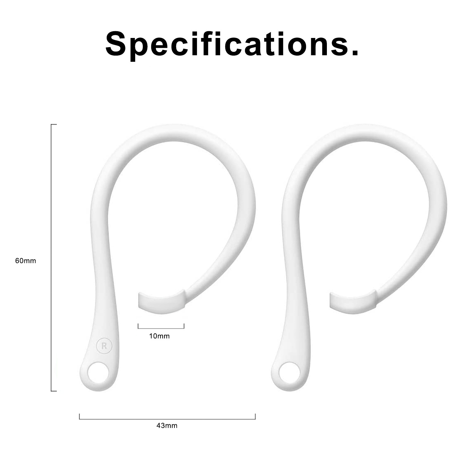 1 paio di ganci per le orecchi - Sports Earphone Hook recensione e prezzo